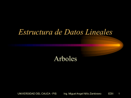 Arboles - Universidad del Cauca