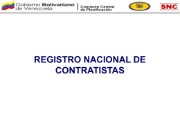 registro nacional de contratistas introducción