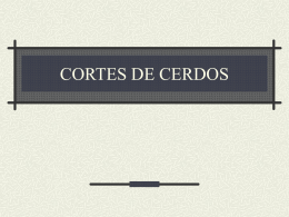 CORTES DE CERDOS