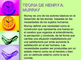 TEORIA DE HENRY A. MURRAY