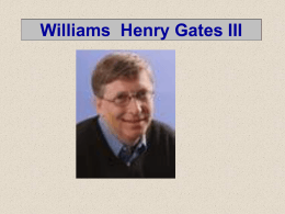 Williams Henry Gates III