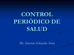 CONTROL PERIÓDICO DE SALUD