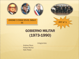Gobierno Militar 1973-1990