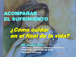 ¿Cómo cuidar en el final de la vida?