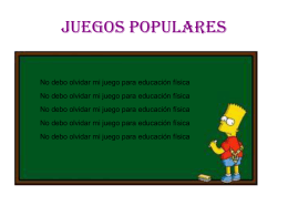 JUEGOS POPULARES