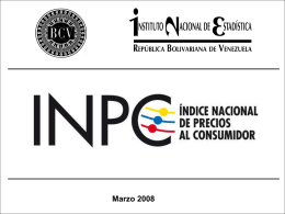 INPC - Banco Central de Venezuela
