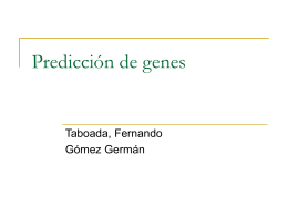 Clase sobre predicción de genes