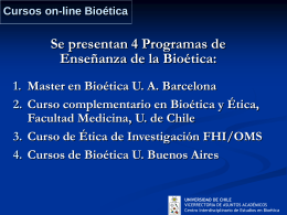 cursos - Universidad de Chile