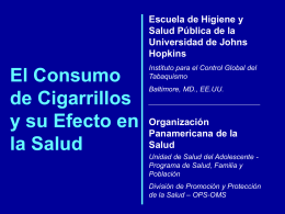El Consumo de Cigarrillos y su Efecto en la Salud