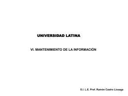mantenimiento de la información - Docencia FCA-UNAM