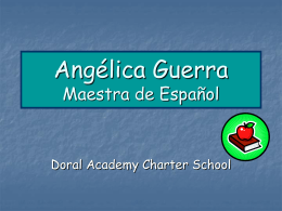 Angélica Guerra Maestra de Español