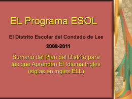 The ESOL Program