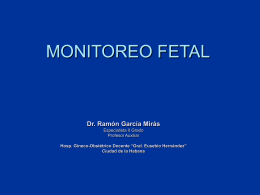 Monitoreo fetal.( 1a. parte ) (Prof. Ramón García Mirás).