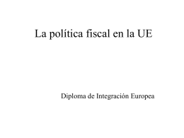 La política fiscal en la UE