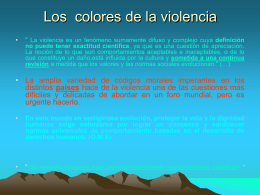 colores de la violencia