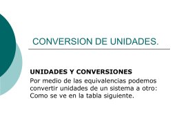 SUBTEMA 1.1.2. CONVERSION DE UNIDADES.