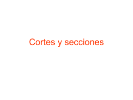 Cortes y secciones