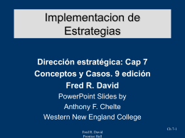 Strategic Management Concepts & Cases Eighth Edition Fred R