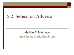 Selección adversa - UC3M - Universidad Carlos III de Madrid