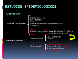 Estudios epidemiológicos