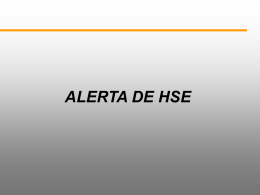 ALERTA DE HSE - Escuela Nacional de Rescate