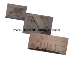 evolution of urban design - Department of Urban And Regional