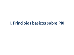 Principios básicos sobre PKI