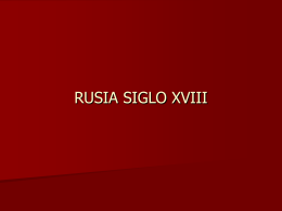 RUSIA SIGLO XVIII