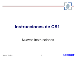 Instrucciones del CS1 - Nuevas instrucciones