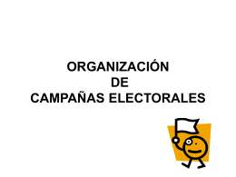 Organización de Campañas Electorales