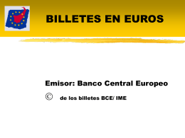 BILLETES EN EUROS