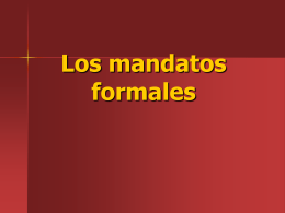 Los mandatos formales Usted y Ustedes commands