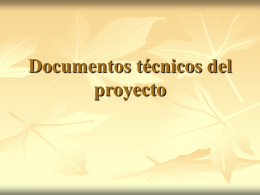 Documentos técnicos del proyecto