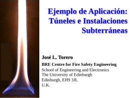 Ejemplo de aplicación: túneles e instalaciones subterráneas