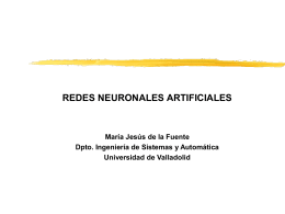 REDES NEURONALES - Departamento de Ingeniería de Sistemas y