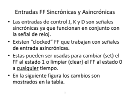 Entradas FF Sincrónicas y Asincrónicas