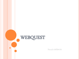Qué es una WebQuest
