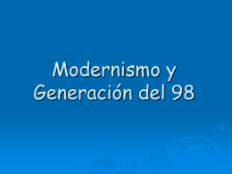 Modernismo y generación del 98