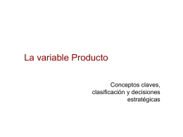 MKT - Variable Producto