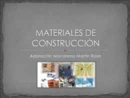 MATERIALES DE CONSTRUCCIÓN
