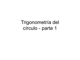 Trigonometría del círculo unitario