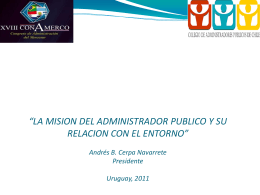mision del administrador publico