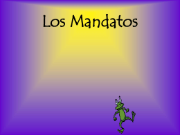 Los mandatos….o commands