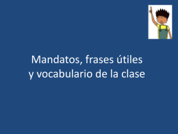 Frases Utiles para la clase de Español