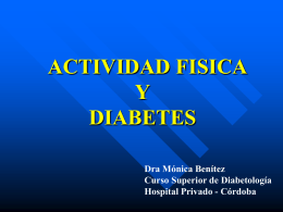 Actividad física y Diabetes