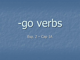 -go verbs