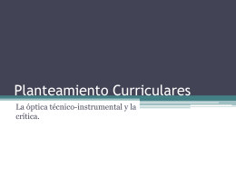 Planteamiento Curriculares ppt