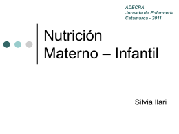 Nutrición Materno – Infantil