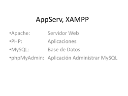 AppServ, XAMPP