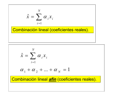 combinaciones lineales convexas